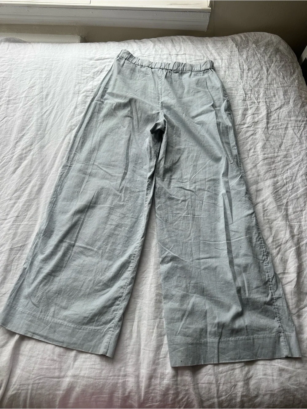 Banana Republic Light Blue Wide-Leg Pants